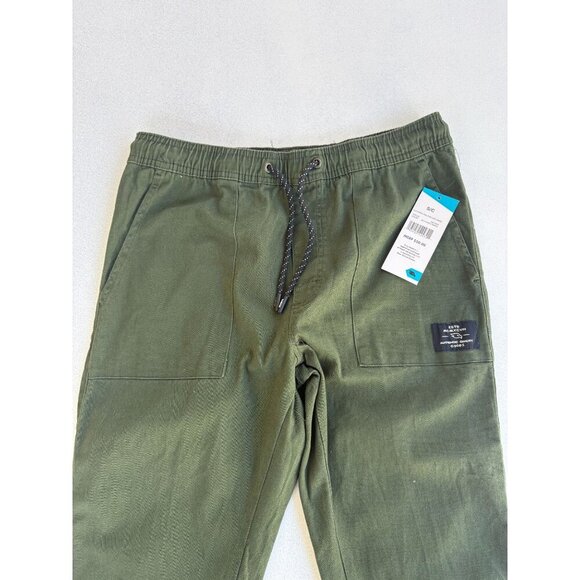 Tony Hawk Mens Olive Green Elastic Waist Jogger Pants W/ Drawstring & Pockets Si - Picture 3 of 6